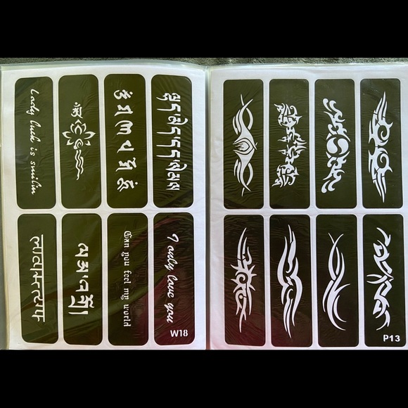 Fun home sparkle tattoos/kit - Picture 5 of 10